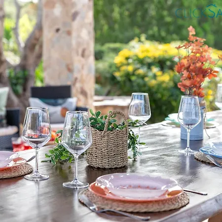 Clicksardegna Luxury Elike With Private Pool With Patio And Barbecue Area Surigheddu