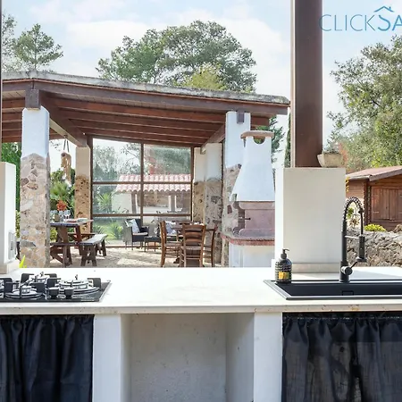 Clicksardegna Luxury Elike With Private Pool With Patio And Barbecue Area Willa Surigheddu