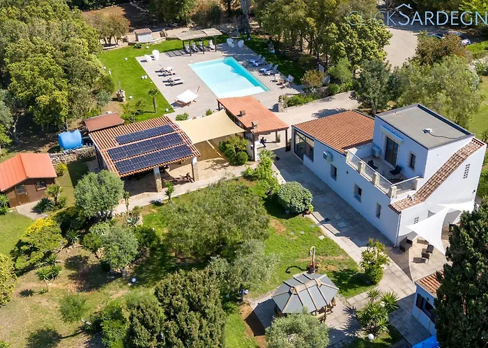 Clicksardegna Luxury Elike With Private Pool With Patio And Barbecue Area Surigheddu