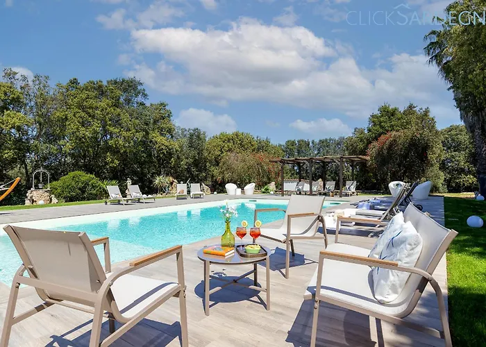 Clicksardegna Luxury Elike With Private Pool With Patio And Barbecue Area Villa Surigheddu